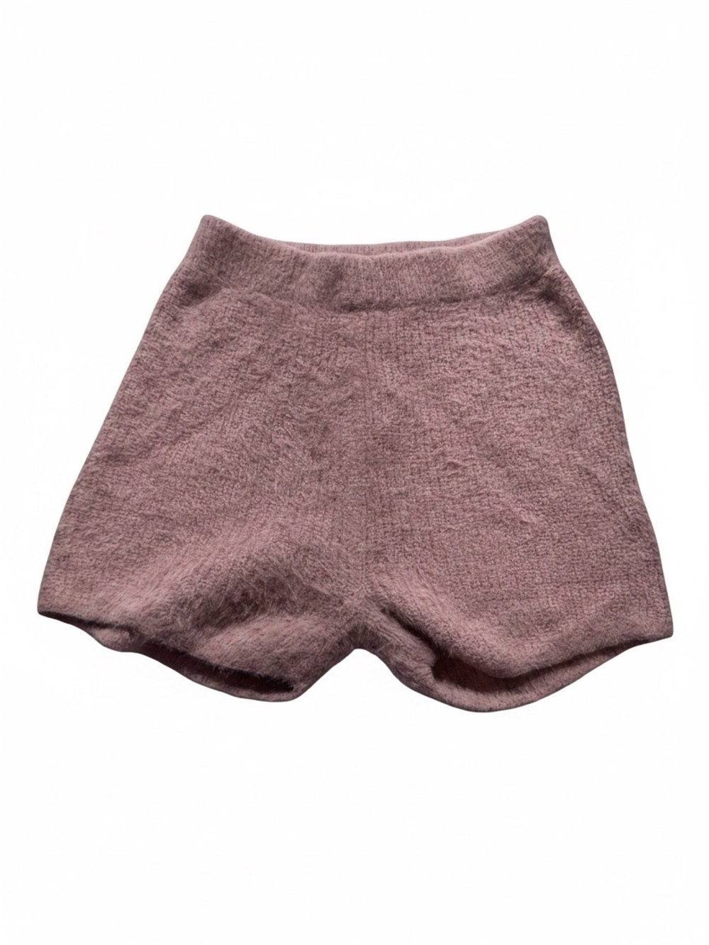 Nasty Gal Plush Knit Lounge Shorts - Mauve